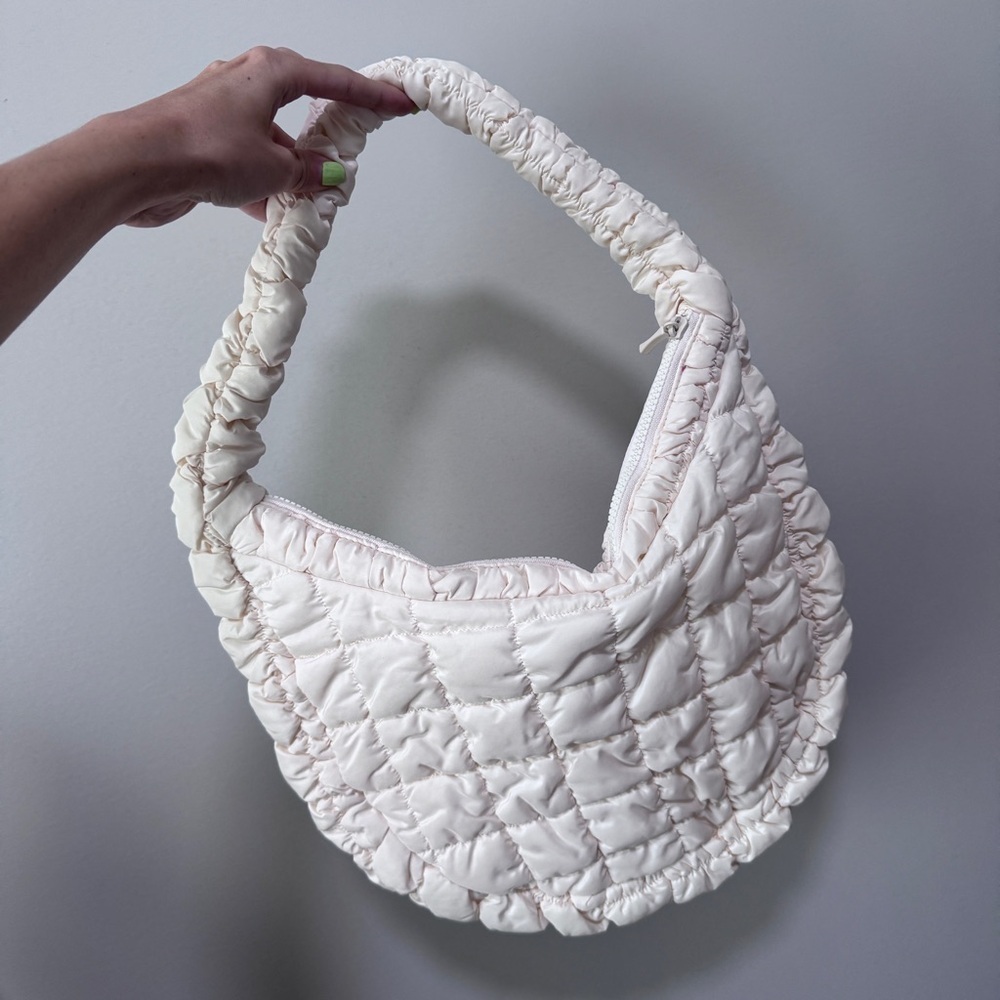 Ariana Grande Fragrances Cream Puffy Puffer Quilted Purse Bag Ulta